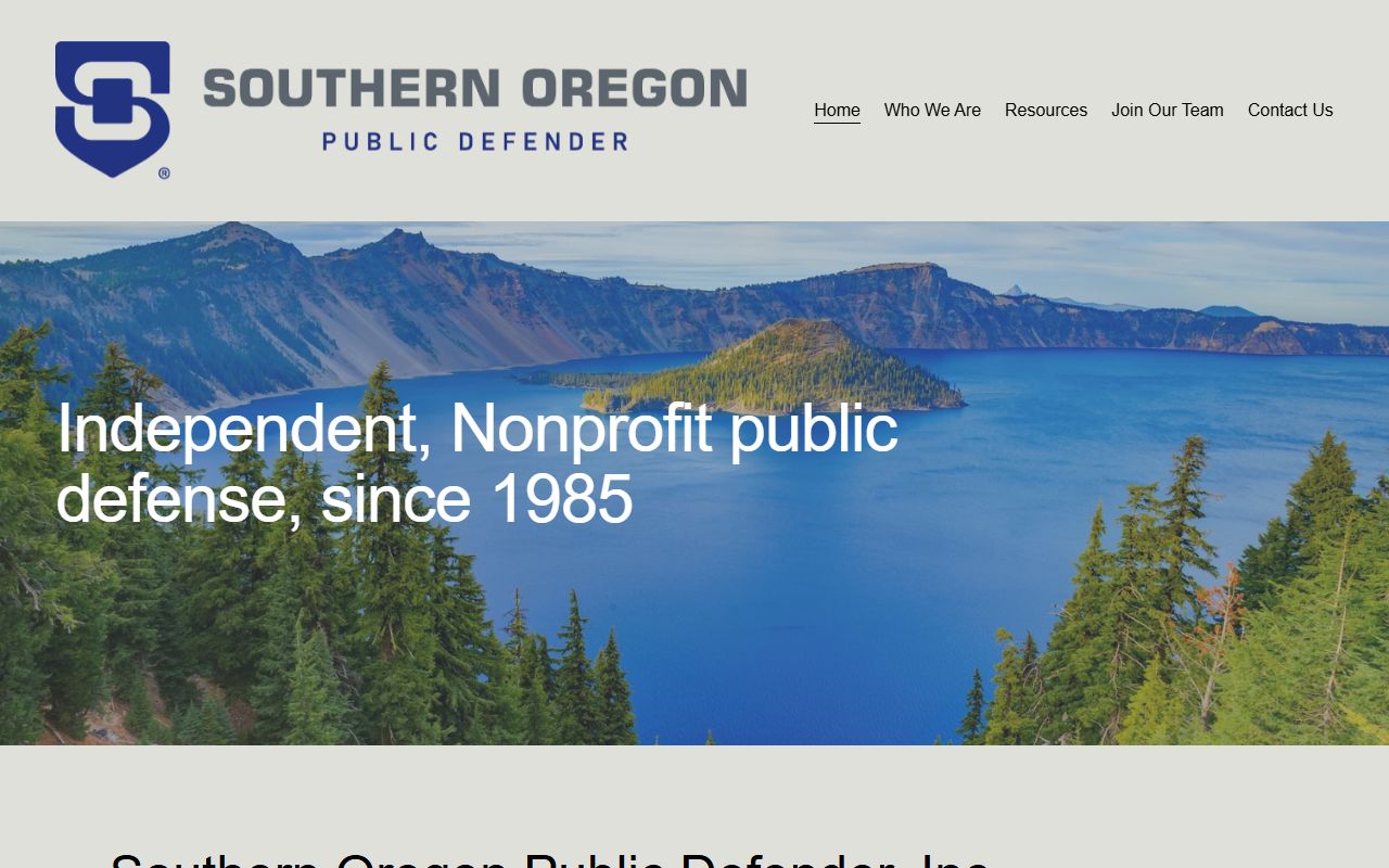 Jackson County criminal court records Southern Oregon Public Defenders